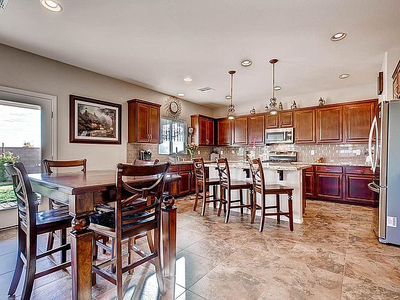 Pendant lighting over Island