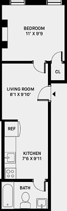 2nd image of 360 W 47th St APT 3B