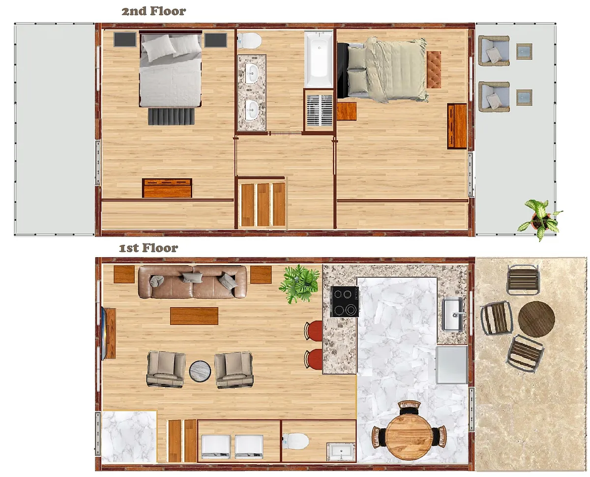 Floor plan Two Bedroom