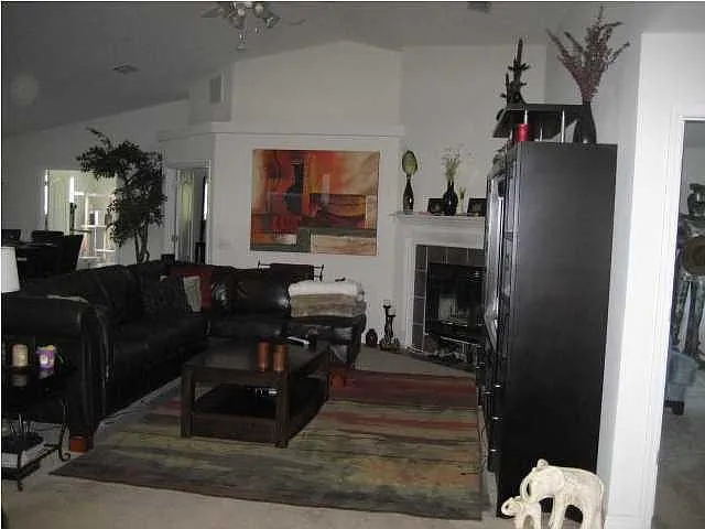 livingroom with fireplace