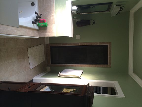 Master bath into tile shower