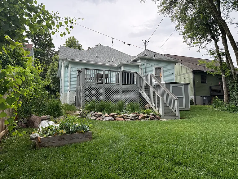 Spacious backyard