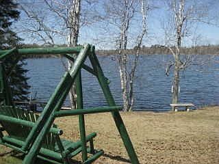 Cedar Swing at Lake