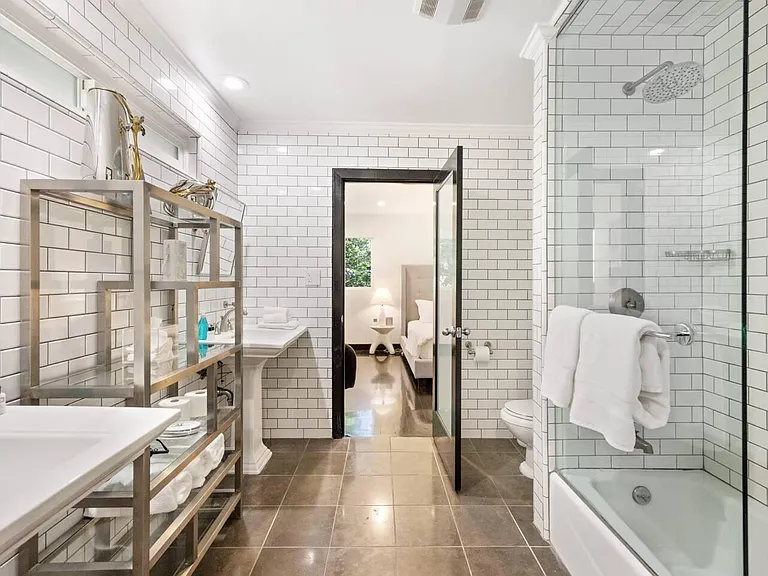 Experience ultimate comfort and elegance in our well-appointed bathroom, designed to offer a tranquil and indulgent escape.
