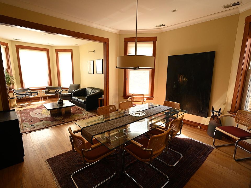 Previous view of dining room and living room.