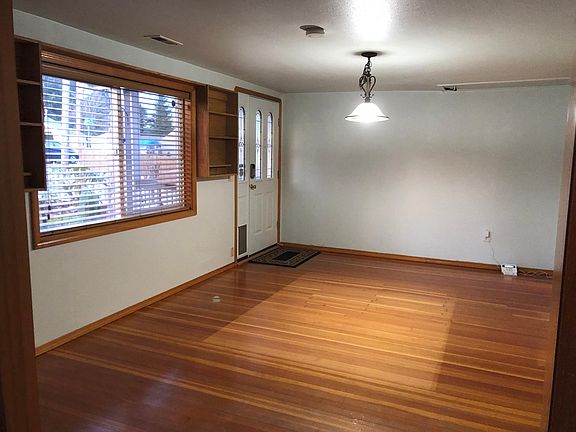 Front entry and dining room.