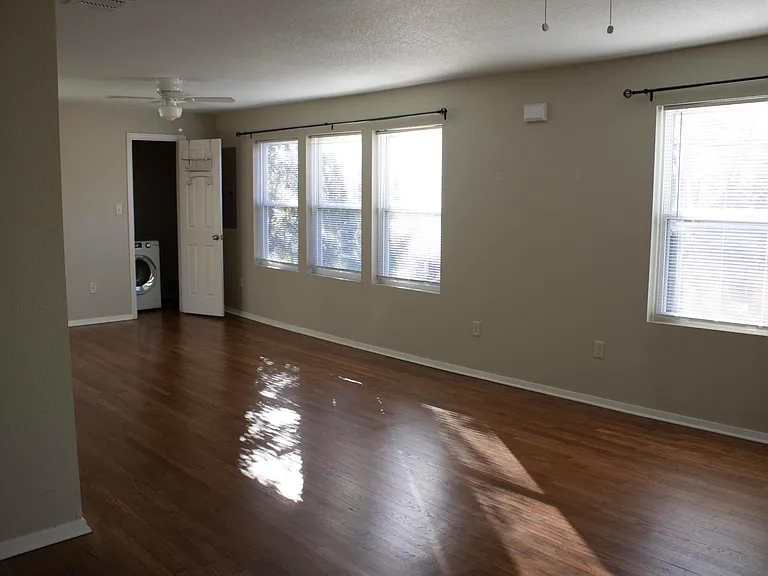 View from rear by closet