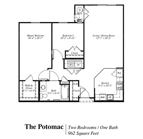 Floor plan POTOMAC