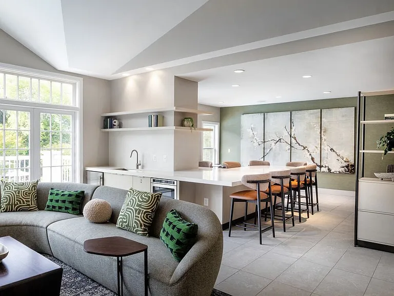 Resident lounge with entertaining kitchen