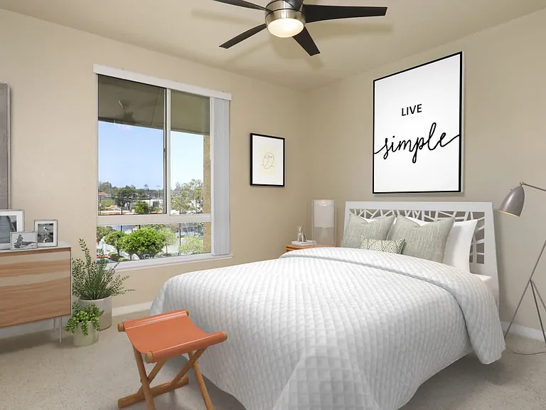Carpeted Bedroom