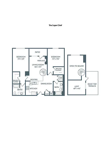Floor plan The Super Chief