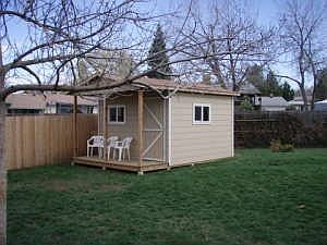 Large Shed with Deck