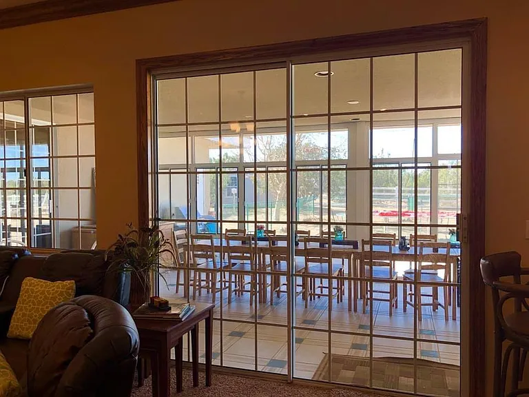 Enclosed back patio
