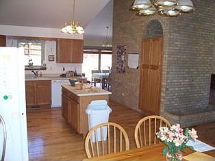 The very large kitchen.