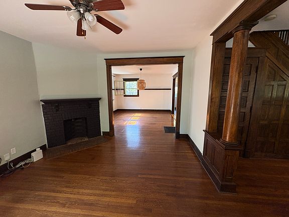 Living room looking into the dining room