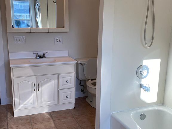 Bathroom with washer dryer