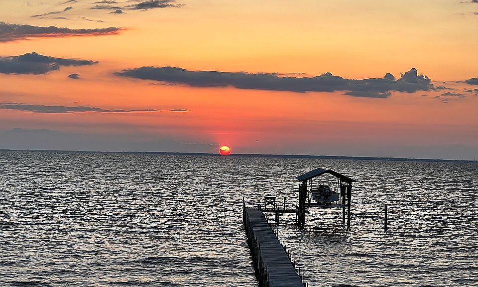 Sunset from porch 