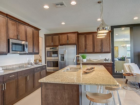 Striking kitchen with island