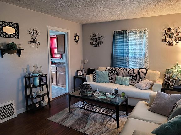 Living Room with refinished hardwood floors