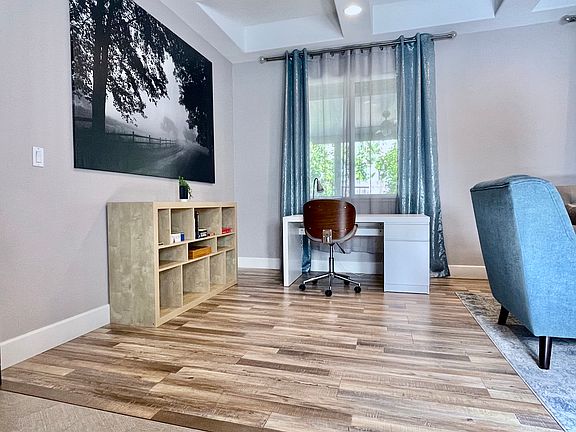 Office space in the living room