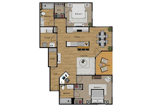 Floor plan 2X2