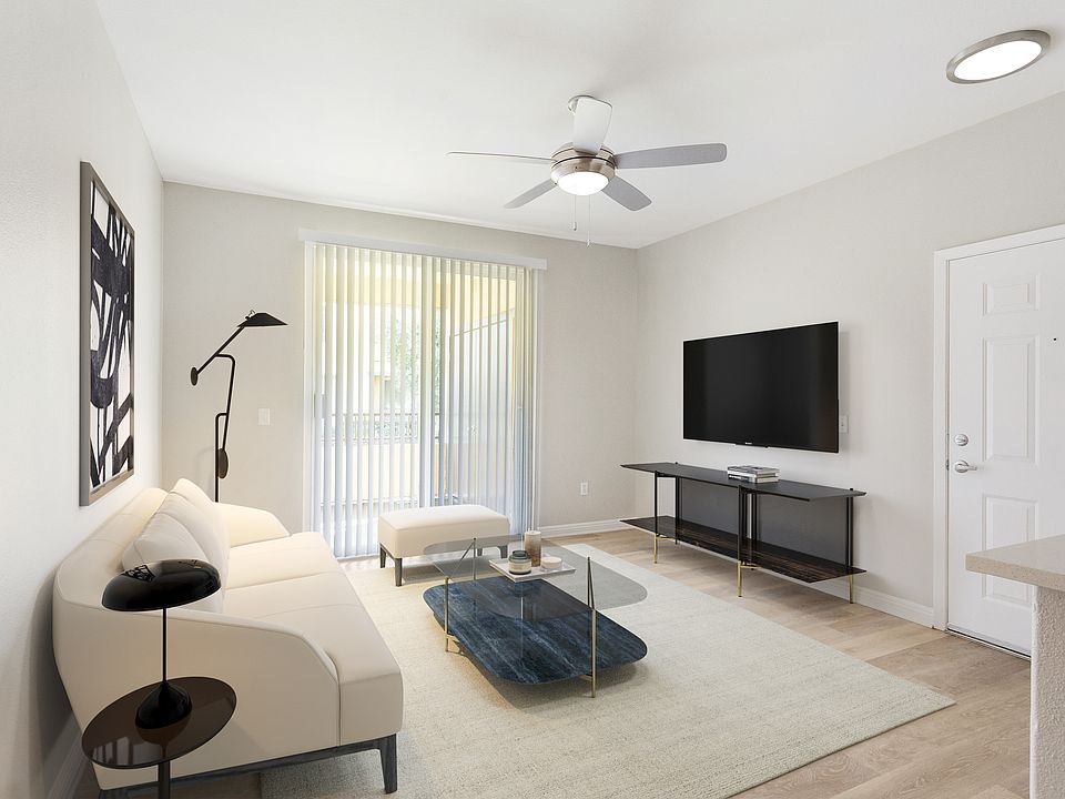 Spacious living room with ample natural light