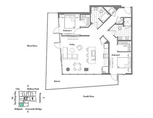 Floor plan 2B
