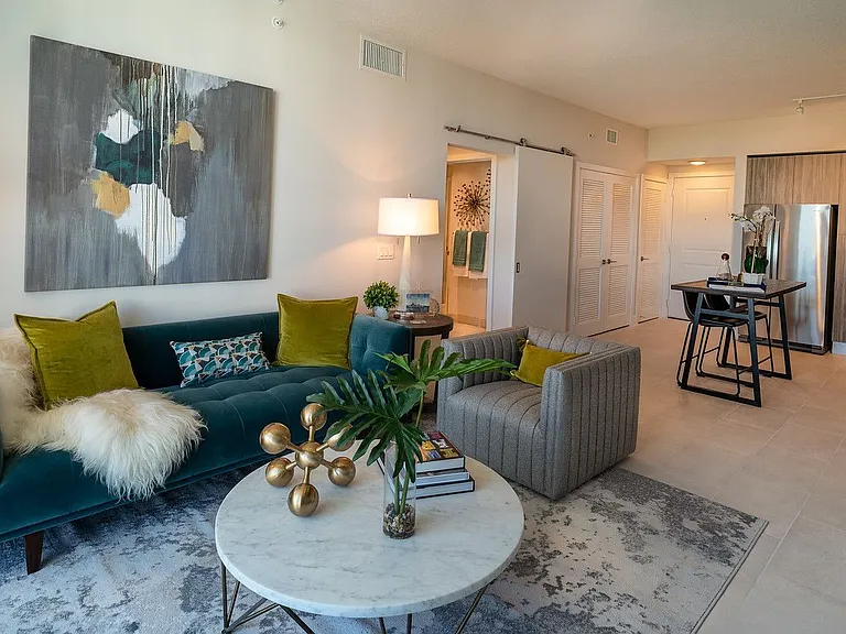 Model Apartment Living Area