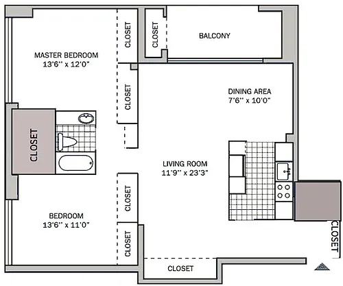 Floor plan The Hamilton B