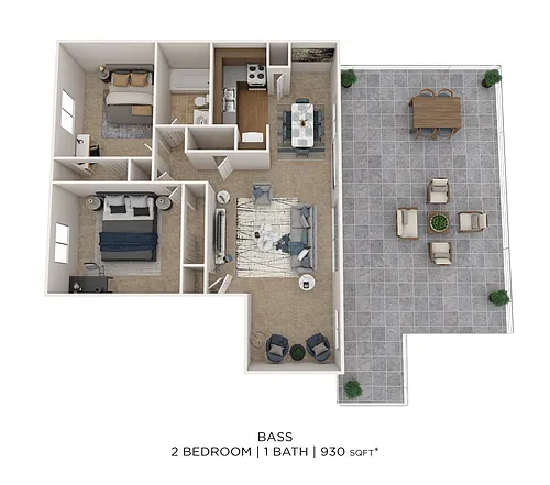 Floor plan Two Bedroom