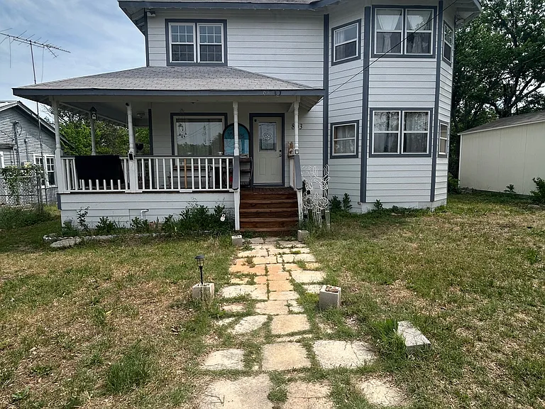803 N. Hackberry is a 3-bedroom and 2.5 bathroom two story house.