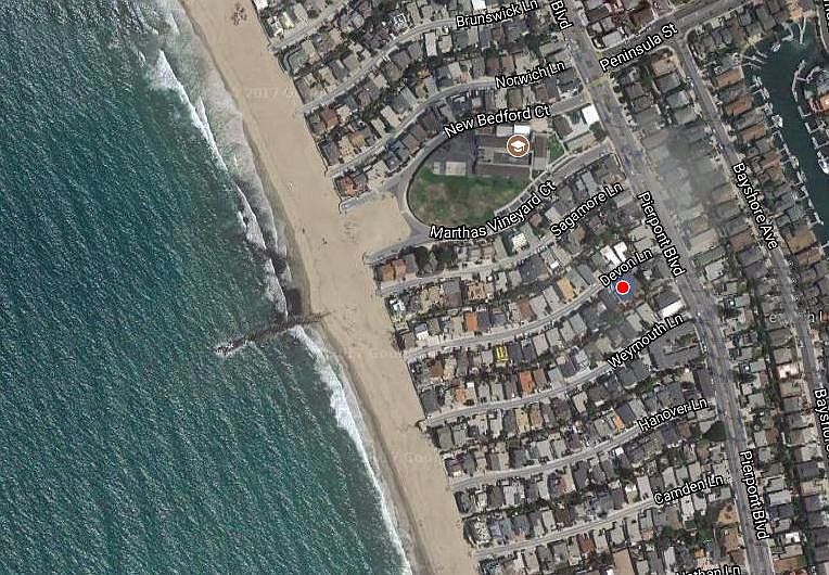 red dot shows duplex location