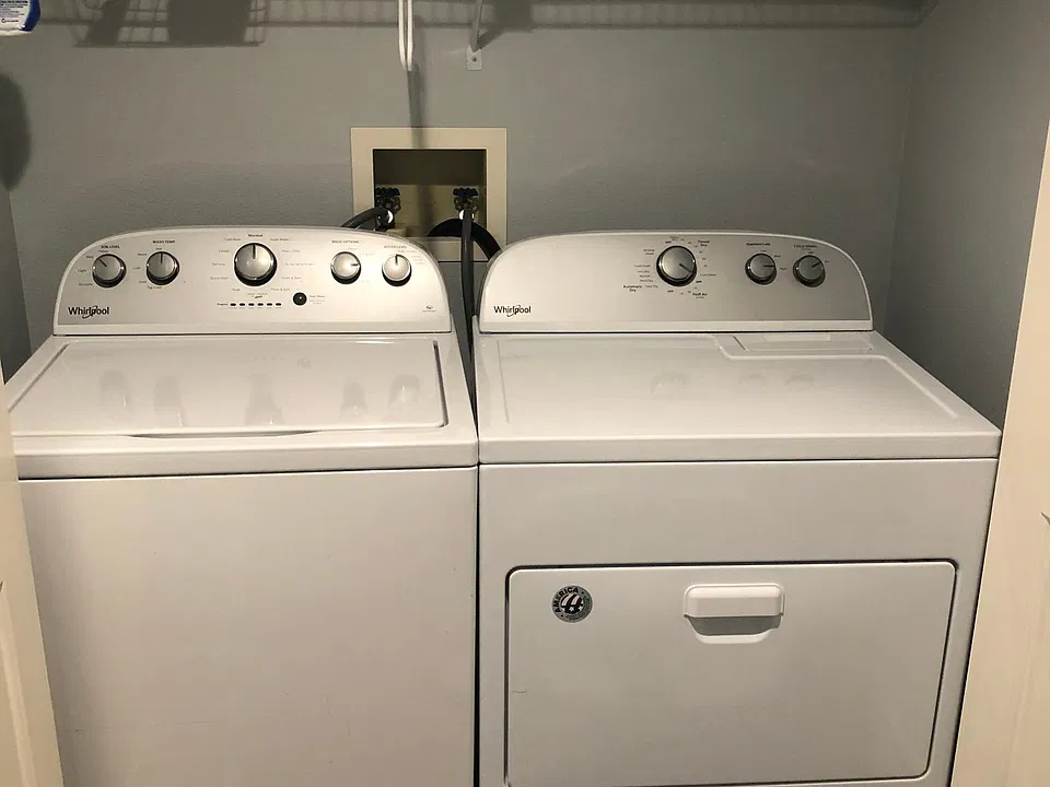 Recently purchase new washer & drier (inside unit)