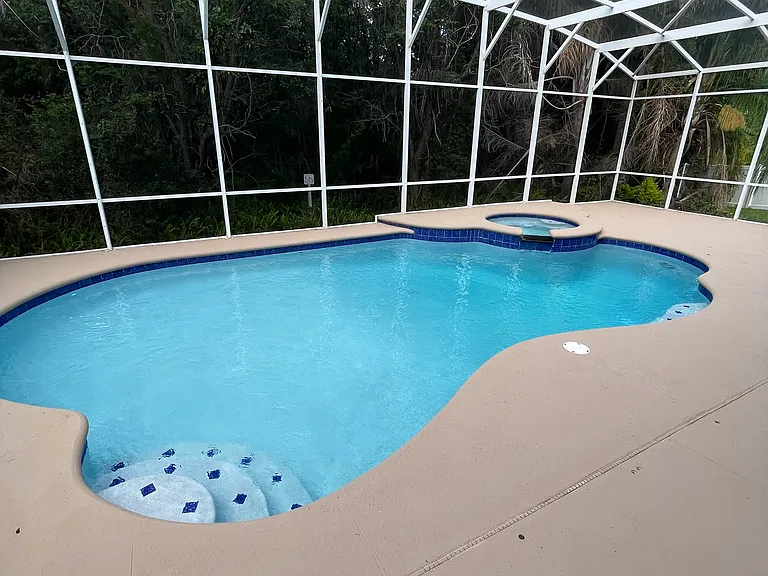 Pool and large pool deck