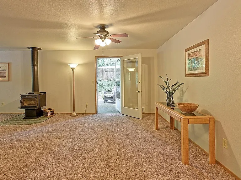 Dining area to back door patio