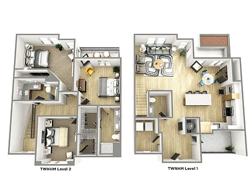 Floor plan Willow Oak Townhome