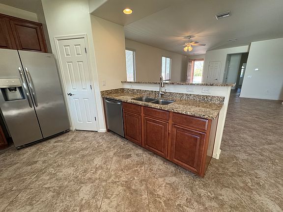 Kitchen island and corner pantry