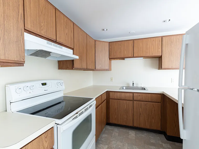 Kitchen with electric stove