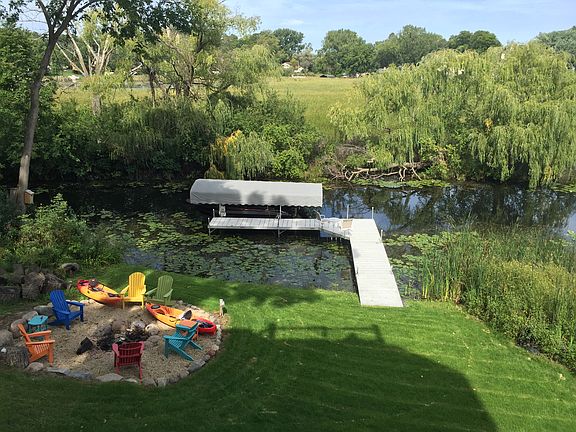 Large fire pit and dock 