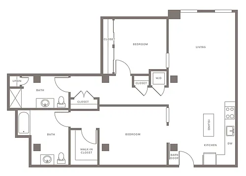 Floor plan B06 - Two Bedroom