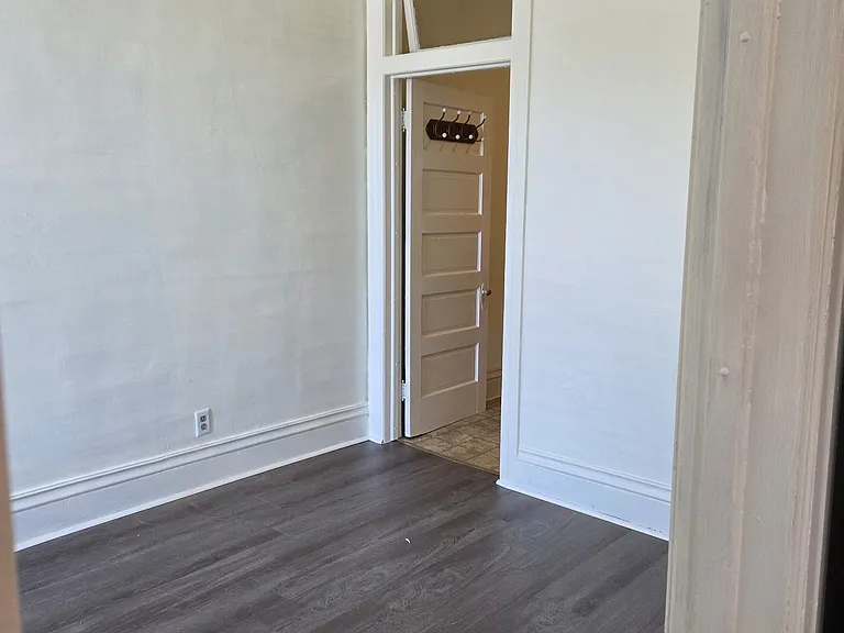 bedroom entrance from eat-in dining area