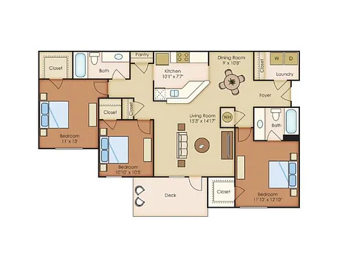 Floor plan 3x2 WA