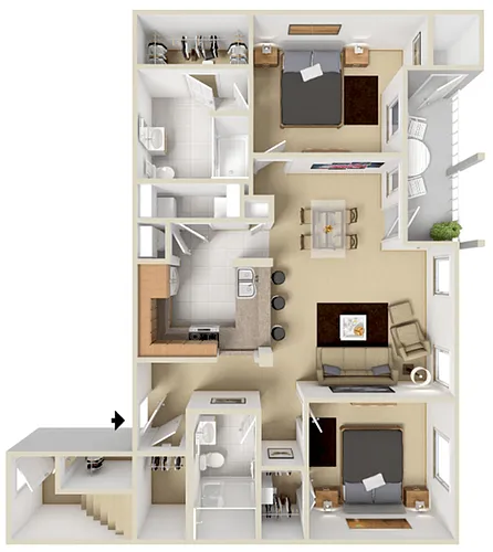 Floor plan B1 - Rainier