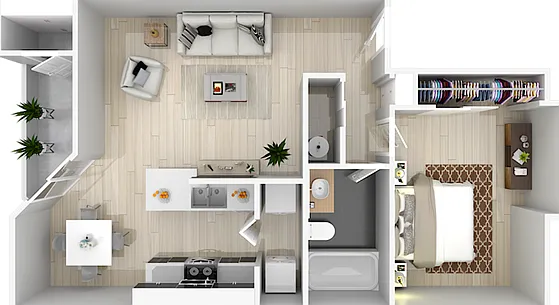 One Bedroom One Bathroom One Bedroom One Bathroom