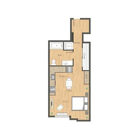 Floor plan Studio A4-2