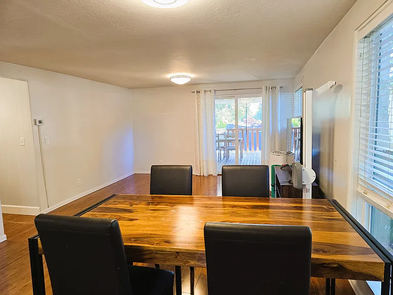 Open floor plan from dinning to spacious living room