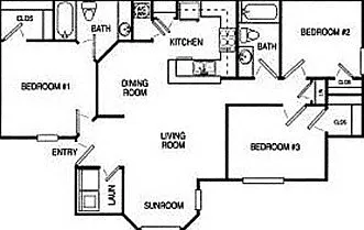 Floor plan 3 Bedrooms