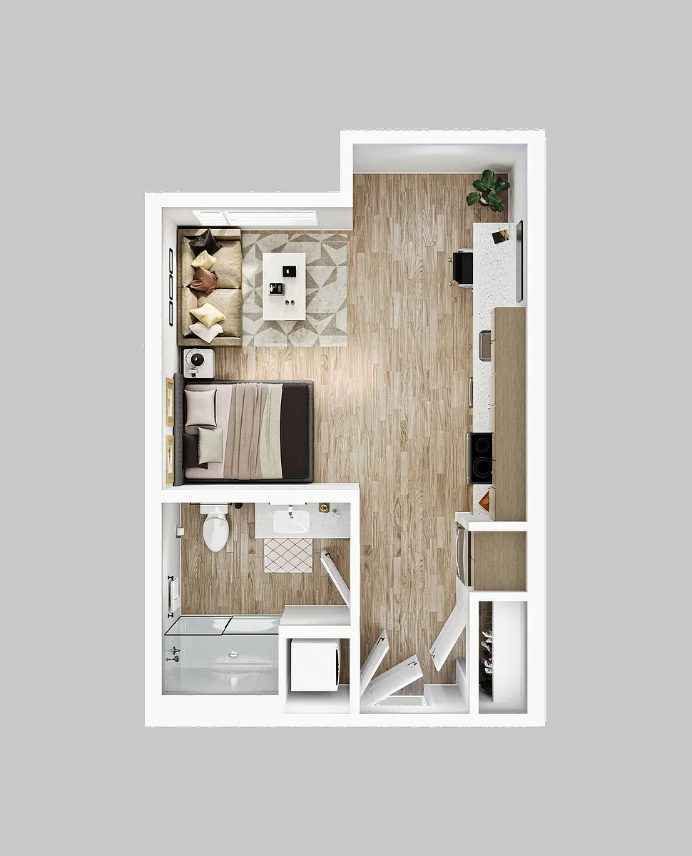 Floor plan Studio - S3a