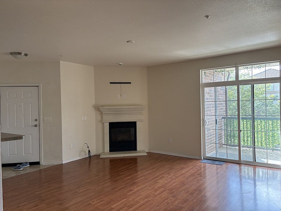 Entry, fire place, spacious living/family room