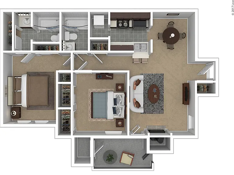 Broadleaf at Holcomb - B1 Floor Plan Broadleaf at Holcomb - B1 Floor Plan